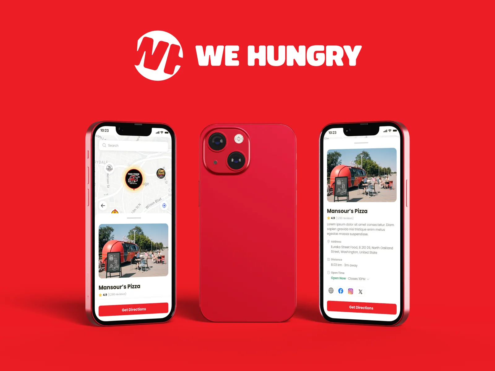 We Hungry app cover screen