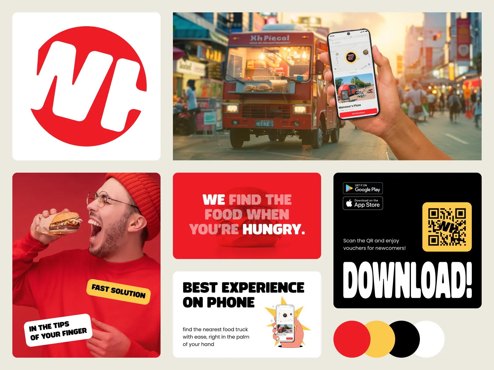 We Hungry branding system