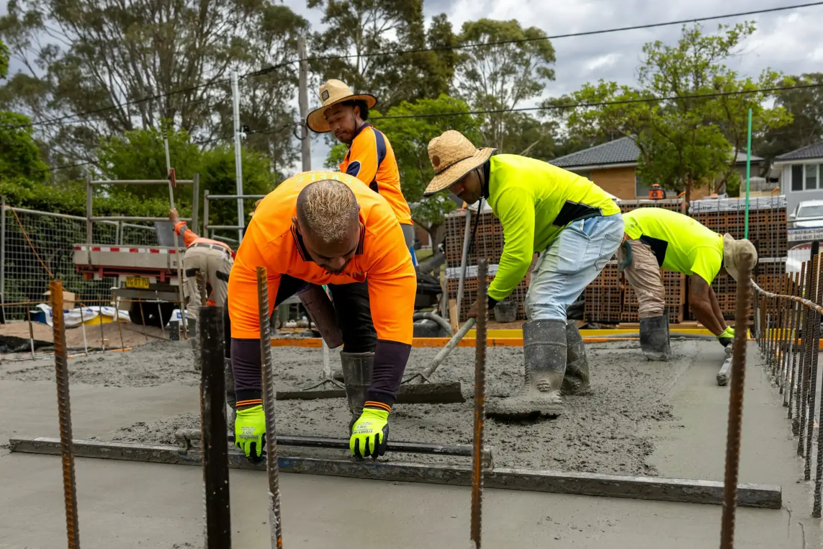 Concreting Software Development Services — Concreting and pour-site imagery